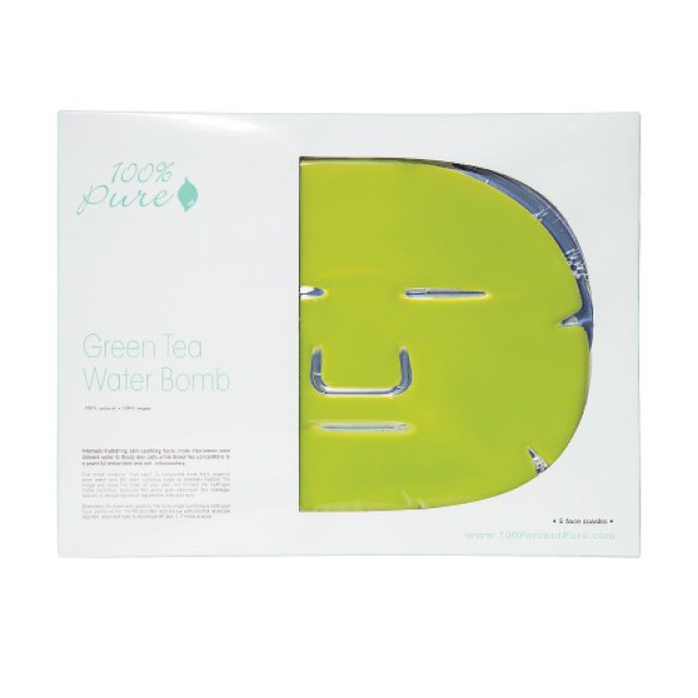 Pleťová hydrogelová hydratační maska Zelený čaj 5 ks